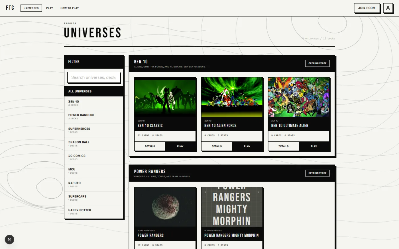 Universe browser